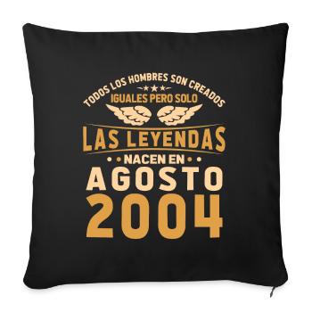The Legends August 2004 - Sofa pillowcase 17,3'' x 17,3'' (45 x 45 cm) - black - Front
