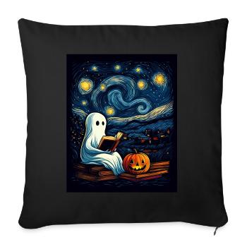 Cadeau d’Halloween Femmes Hommes Enfants Décoration - Housse de coussin décorative 45 x 45 cm - noir - Devant