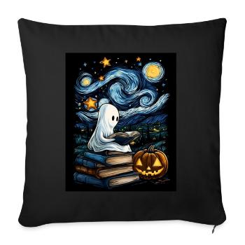 Cadeau d’Halloween Femmes Hommes Enfants Décoration - Housse de coussin décorative 45 x 45 cm - noir - Devant