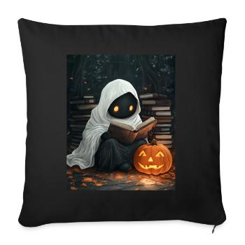 Cadeau d’Halloween Femmes Hommes Enfants Décoration - Housse de coussin décorative 45 x 45 cm - noir - Devant