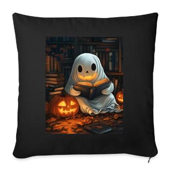 Cadeau d’Halloween Femmes Hommes Enfants Décoration - Housse de coussin décorative 45 x 45 cm - noir - Devant