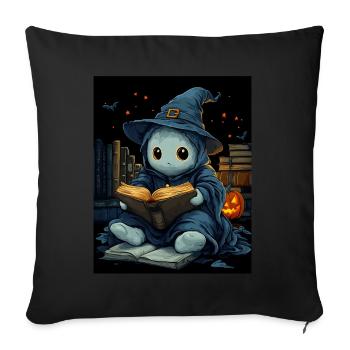 Cadeau d’Halloween Femmes Hommes Enfants Décoration - Housse de coussin décorative 45 x 45 cm - noir - Devant