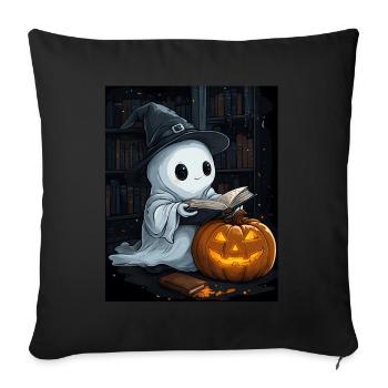 Cadeau d’Halloween Femmes Hommes Enfants Décoration - Housse de coussin décorative 45 x 45 cm - noir - Devant