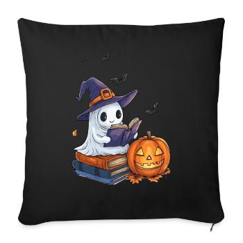 Cadeau d’Halloween Femmes Hommes Enfants Décoration - Housse de coussin décorative 45 x 45 cm - noir - Devant