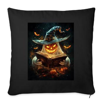 Cadeau d’Halloween Femmes Hommes Enfants Décoration - Housse de coussin décorative 45 x 45 cm - noir - Devant