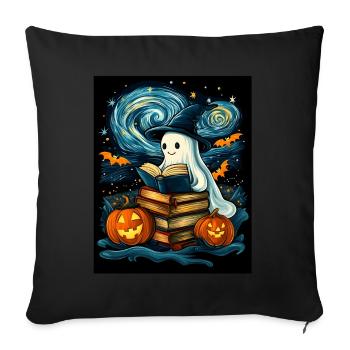 Cadeau d’Halloween Femmes Hommes Enfants Décoration - Housse de coussin décorative 45 x 45 cm - noir - Devant