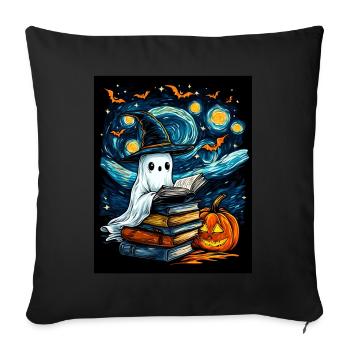 Cadeau d’Halloween Femmes Hommes Enfants Décoration - Housse de coussin décorative 45 x 45 cm - noir - Devant
