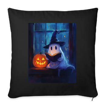 Cadeau d’Halloween Femmes Hommes Enfants Décoration - Housse de coussin décorative 45 x 45 cm - noir - Devant