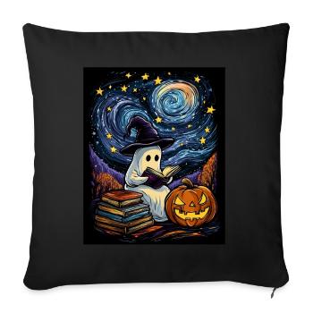 Cadeau d’Halloween Femmes Hommes Enfants Décoration - Housse de coussin décorative 45 x 45 cm - noir - Devant