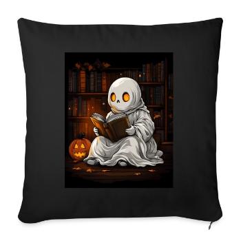 Cadeau d’Halloween Femmes Hommes Enfants Décoration - Housse de coussin décorative 45 x 45 cm - noir - Devant