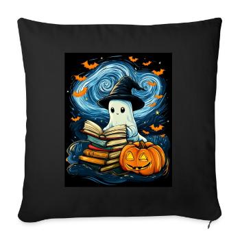 Cadeau d’Halloween Femmes Hommes Enfants Décoration - Housse de coussin décorative 45 x 45 cm - noir - Devant