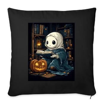 Cadeau d’Halloween Femmes Hommes Enfants Décoration - Housse de coussin décorative 45 x 45 cm - noir - Devant