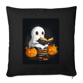 Cadeau d’Halloween Femmes Hommes Enfants Décoration - Housse de coussin décorative 45 x 45 cm - noir - Devant