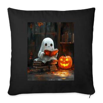 Cadeau d’Halloween Femmes Hommes Enfants Décoration - Housse de coussin décorative 45 x 45 cm - noir - Devant