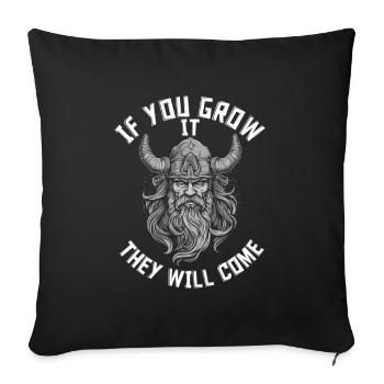 Soins de la barbe Beard Lover Hommes Barbe - Housse de coussin décorative 45 x 45 cm - noir - Devant