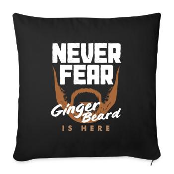 Soins de la barbe Beard Lover Hommes Barbe - Housse de coussin décorative 45 x 45 cm - noir - Devant