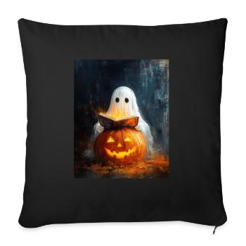 Cadeau d’Halloween Femmes Hommes Enfants Décoration - Housse de coussin décorative 45 x 45 cm - noir - Devant