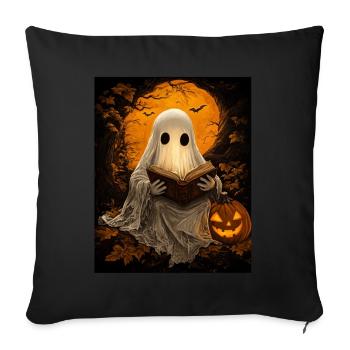 Cadeau d’Halloween Femmes Hommes Enfants Décoration - Housse de coussin décorative 45 x 45 cm - noir - Devant