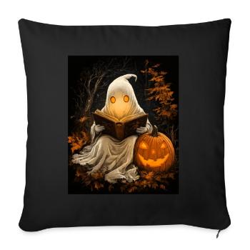 Cadeau d’Halloween Femmes Hommes Enfants Décoration - Housse de coussin décorative 45 x 45 cm - noir - Devant