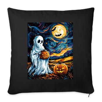 Cadeau d’Halloween Femmes Hommes Enfants Décoration - Housse de coussin décorative 45 x 45 cm - noir - Devant
