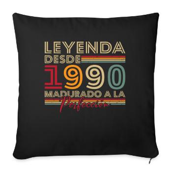 Legend since 1990 Birthday Gift - Sofa pillowcase 17,3'' x 17,3'' (45 x 45 cm) - black - Front