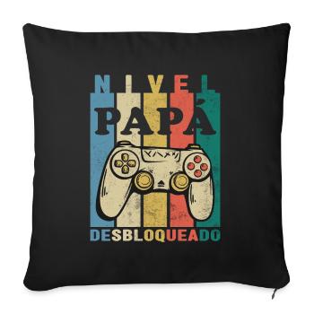 Dad Trainee Funny Future Dad Ad Em - Sofa pillowcase 17,3'' x 17,3'' (45 x 45 cm) - black - Front