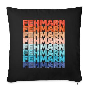 Fehmarn Ostsee für jeden Fehmarner Ostsee - Sofakissenbezug 45 x 45 cm - Schwarz - Vorne