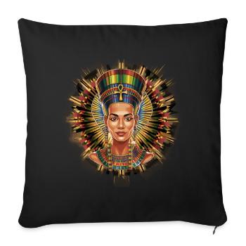 Könige Ägypten König Ägyptisch Pharao - Sofakissenbezug 45 x 45 cm - Schwarz - Vorne
