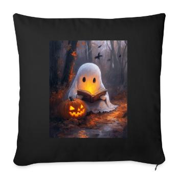 Cadeau d’Halloween Femmes Hommes Enfants Décoration - Housse de coussin décorative 45 x 45 cm - noir - Devant