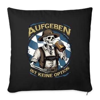 Giving up is not an option Beer October - Sofa pillowcase 17,3'' x 17,3'' (45 x 45 cm) - black - Front