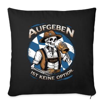 Giving up is not an option Beer October - Sofa pillowcase 17,3'' x 17,3'' (45 x 45 cm) - black - Front