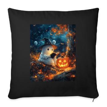 Cadeau d’Halloween Femmes Hommes Enfants Décoration - Housse de coussin décorative 45 x 45 cm - noir - Devant