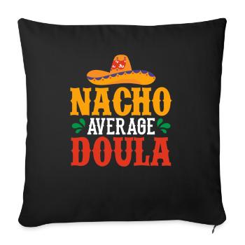 Doula Gift Doula Doulas - Sofa pillowcase 17,3'' x 17,3'' (45 x 45 cm) - black - Front