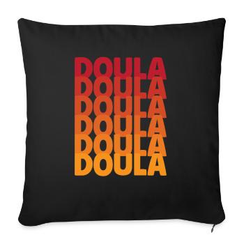 Doula Gift Doula Doulas - Sofa pillowcase 17,3'' x 17,3'' (45 x 45 cm) - black - Front