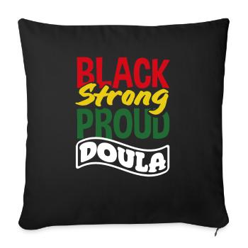 Doula Gift Doula Doulas - Sofa pillowcase 17,3'' x 17,3'' (45 x 45 cm) - black - Front