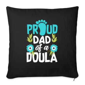 Doula Gift Doula Doulas - Sofa pillowcase 17,3'' x 17,3'' (45 x 45 cm) - black - Front