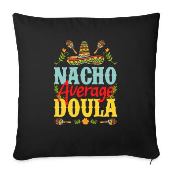Doula Gift Doula Doulas - Sofa pillowcase 17,3'' x 17,3'' (45 x 45 cm) - black - Front