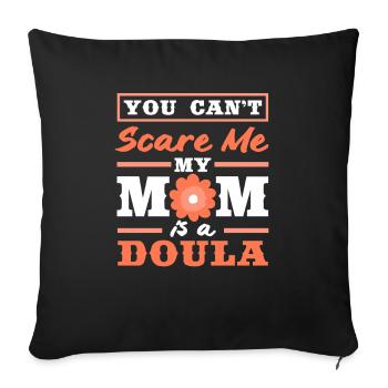 Doula Gift Doula Doulas - Sofa pillowcase 17,3'' x 17,3'' (45 x 45 cm) - black - Front