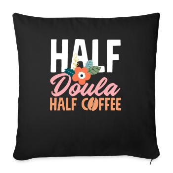 Doula Gift Doula Doulas - Sofa pillowcase 17,3'' x 17,3'' (45 x 45 cm) - black - Front