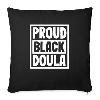 Doula Gift Doula Doulas - Sofa pillowcase 17,3'' x 17,3'' (45 x 45 cm) - black - Front