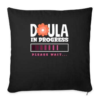 Doula Gift Doula Doulas - Sofa pillowcase 17,3'' x 17,3'' (45 x 45 cm) - black - Front