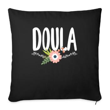 Doula Gift Doula Doulas - Sofa pillowcase 17,3'' x 17,3'' (45 x 45 cm) - black - Front