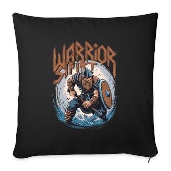 Warrior Spirit Wikinger für einen Wikinger und - Sofakissenbezug 45 x 45 cm - Schwarz - Vorne