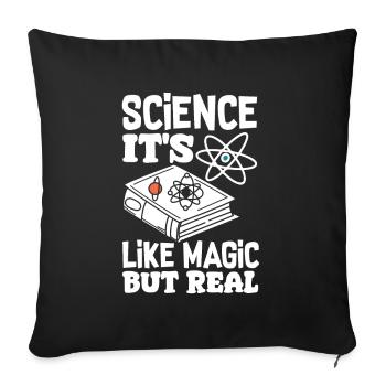 Lustiges Lehrer Lehrerinnen Geschenk - Sofakissenbezug 45 x 45 cm - Schwarz - Vorne