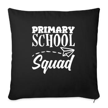 Lustiges Lehrer Lehrerinnen Geschenk - Sofakissenbezug 45 x 45 cm - Schwarz - Vorne
