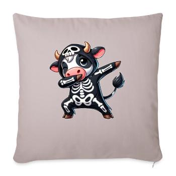 Halloween Skeleton Cute Cow Men Women - Sofa pillowcase 17,3'' x 17,3'' (45 x 45 cm) - light taupe - Front