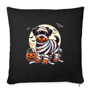 Rottweiler Halloween Mummy Cute Rottweiler Kids - Sofa pillowcase 17,3'' x 17,3'' (45 x 45 cm) - black - Front