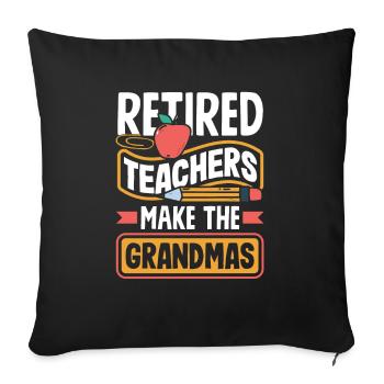 Funny Teacher Teacher Gift - Sofa pillowcase 17,3'' x 17,3'' (45 x 45 cm) - black - Front