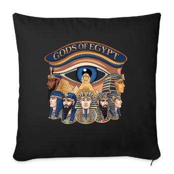 Götter der Magie Ägypten - Sofakissenbezug 45 x 45 cm - Schwarz - Vorne