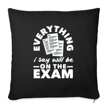 Funny Teacher Teacher Gift - Sofa pillowcase 17,3'' x 17,3'' (45 x 45 cm) - black - Front